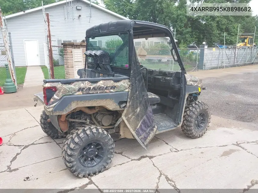 2019 Polaris Ranger Xp 1000 Eps Back Country Edition VIN: 4XARRB995K8898682 Lot: 45221589