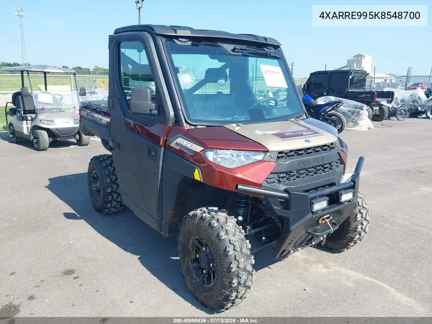 2019 Polaris Ranger Xp 1000 Eps VIN: 4XARRE995K8548700 Lot: 45590436