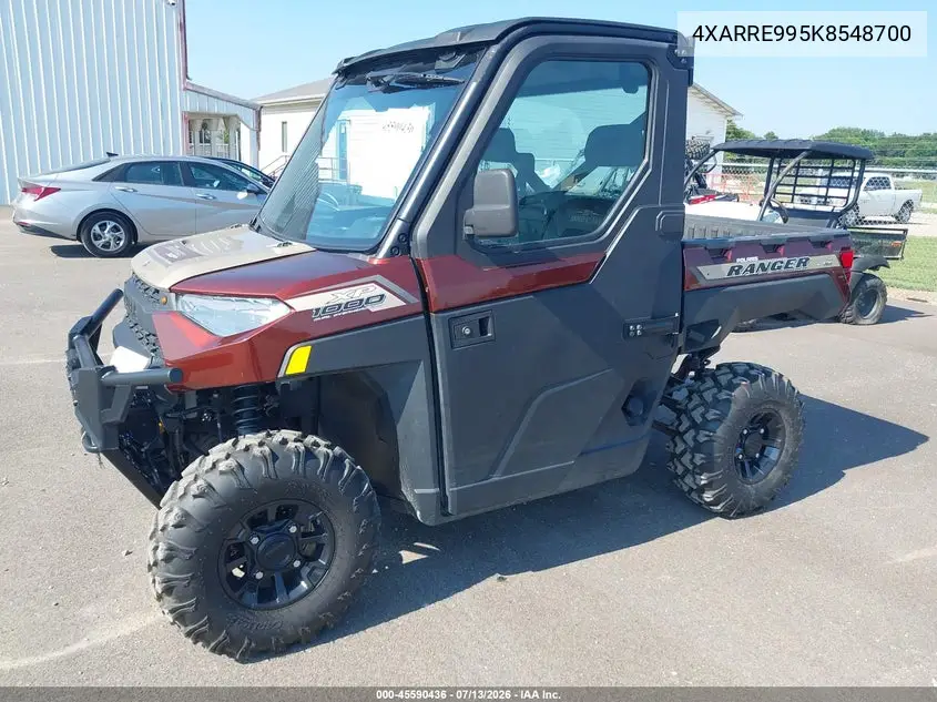 2019 Polaris Ranger Xp 1000 Eps VIN: 4XARRE995K8548700 Lot: 45590436