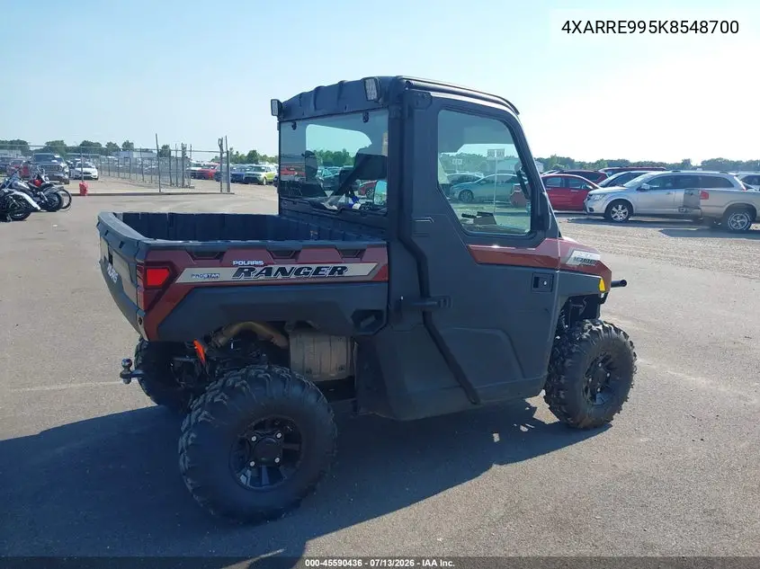 2019 Polaris Ranger Xp 1000 Eps VIN: 4XARRE995K8548700 Lot: 45590436