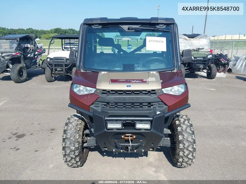 2019 Polaris Ranger Xp 1000 Eps VIN: 4XARRE995K8548700 Lot: 45590436