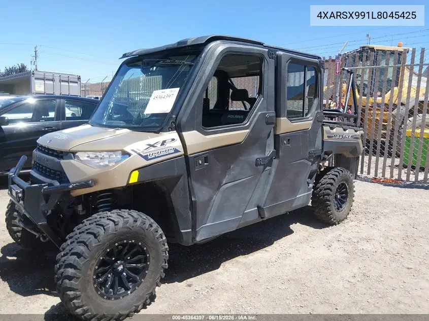 2020 Polaris Ranger Crew Xp 1000 Northstar Premium VIN: 4XARSX991L8045425 Lot: 45364397