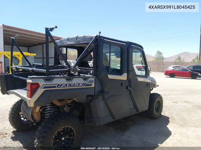 2020 Polaris Ranger Crew Xp 1000 Northstar Premium VIN: 4XARSX991L8045425 Lot: 45364397