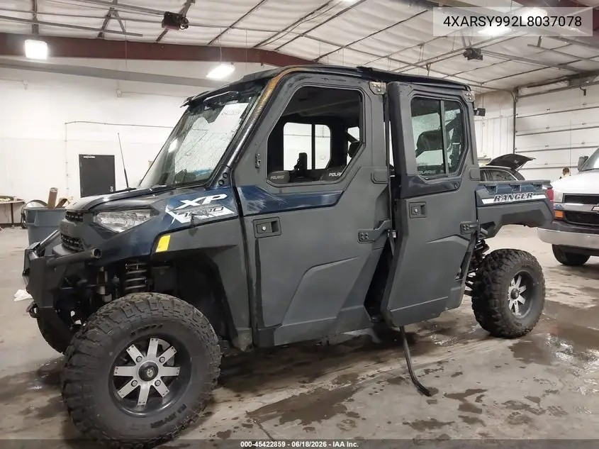 2020 Polaris Ranger Crew Xp 1000 Northstar Ultimate VIN: 4XARSY992L8037078 Lot: 45422859