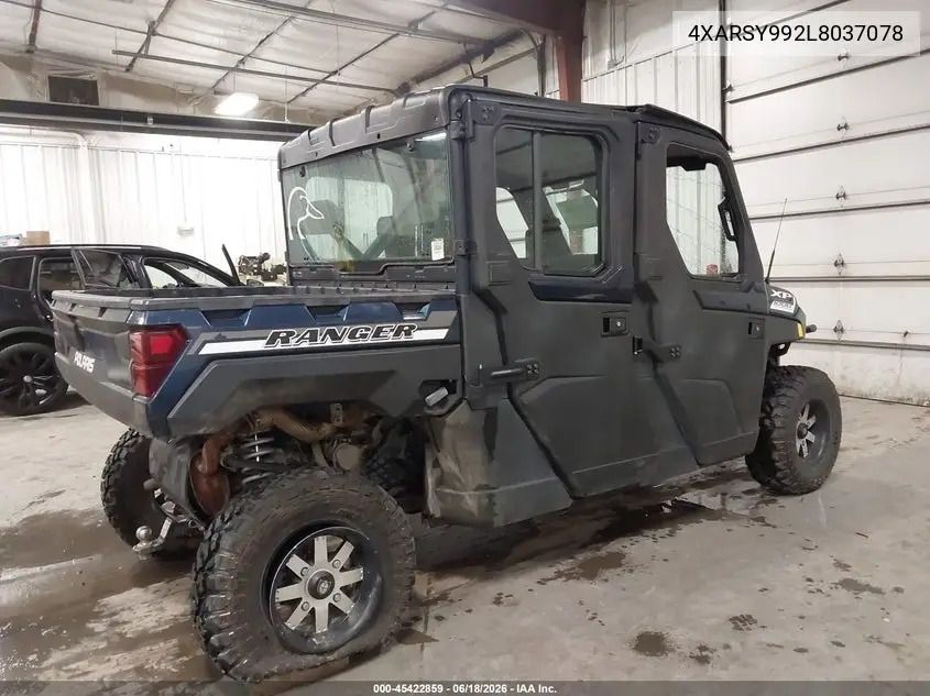 2020 Polaris Ranger Crew Xp 1000 Northstar Ultimate VIN: 4XARSY992L8037078 Lot: 45422859