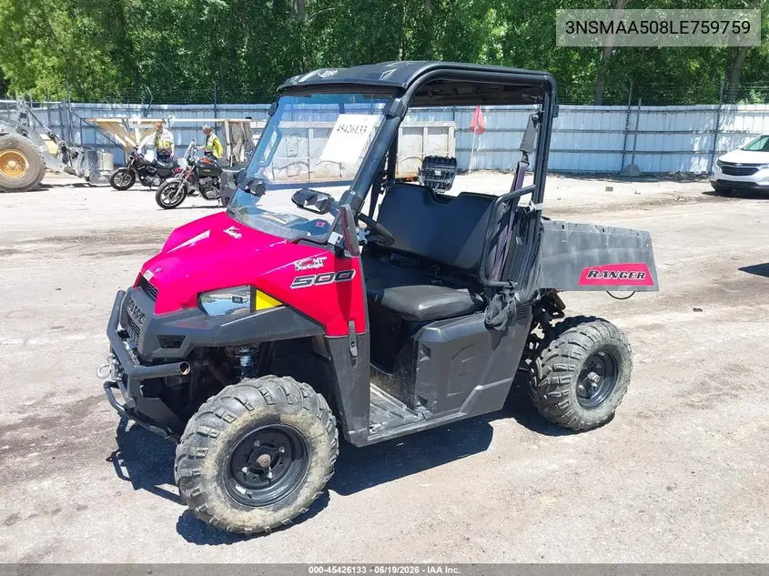 2020 Polaris Ranger 500 VIN: 3NSMAA508LE759759 Lot: 45426133