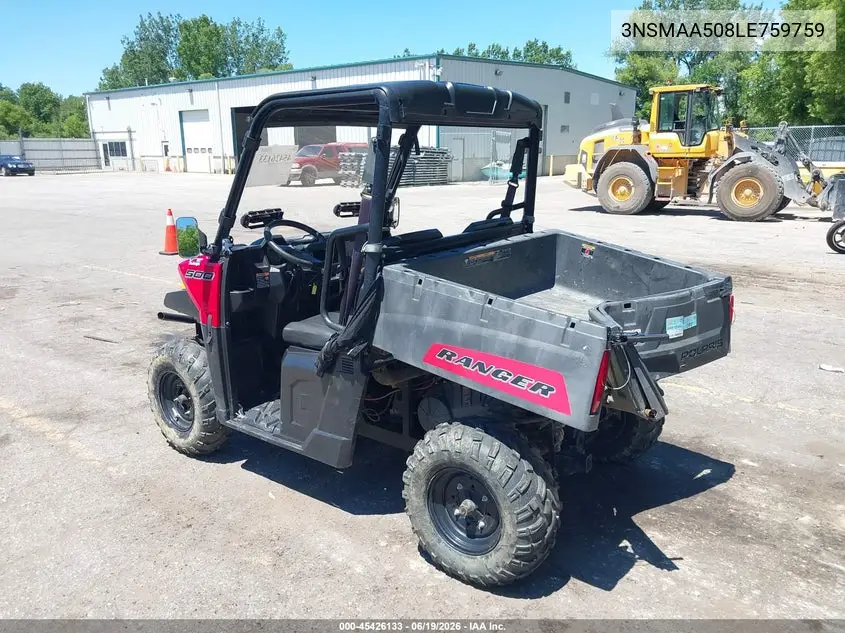 2020 Polaris Ranger 500 VIN: 3NSMAA508LE759759 Lot: 45426133