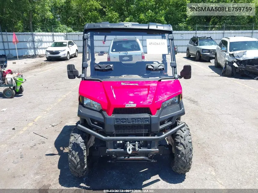 2020 Polaris Ranger 500 VIN: 3NSMAA508LE759759 Lot: 45426133