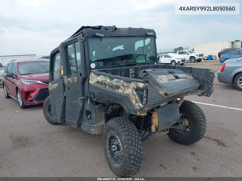 2020 Polaris Ranger Crew Xp 1000 Northstar Ultimate VIN: 4XARSY992L8050560 Lot: 45487715