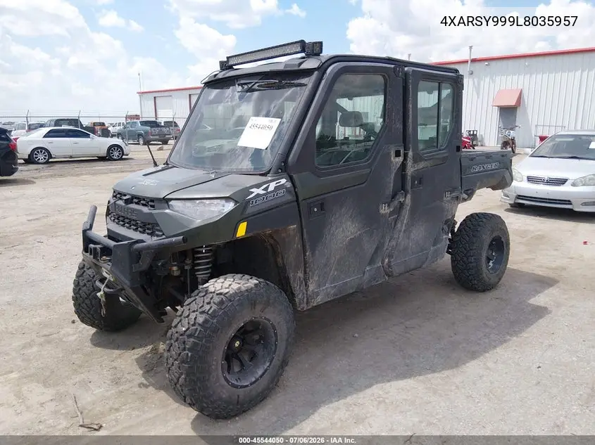 2020 Polaris Ranger Crew Xp 1000 Northstar Ultimate VIN: 4XARSY999L8035957 Lot: 45544050