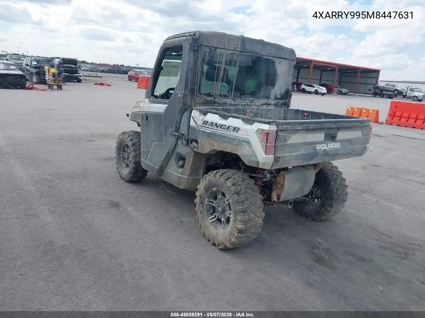 2021 Polaris Ranger Xp 1000 Northstar Ultimate VIN: 4XARRY995M8447631 Lot: 45059291