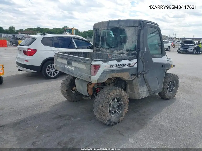 2021 Polaris Ranger Xp 1000 Northstar Ultimate VIN: 4XARRY995M8447631 Lot: 45059291