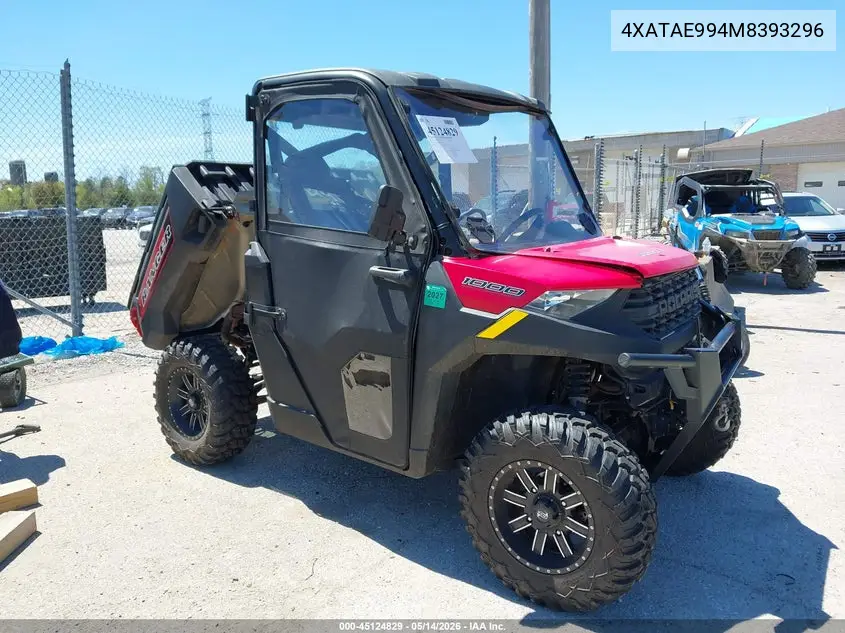 2021 Polaris Ranger 1000 Eps/1000 Premium VIN: 4XATAE994M8393296 Lot: 45124829