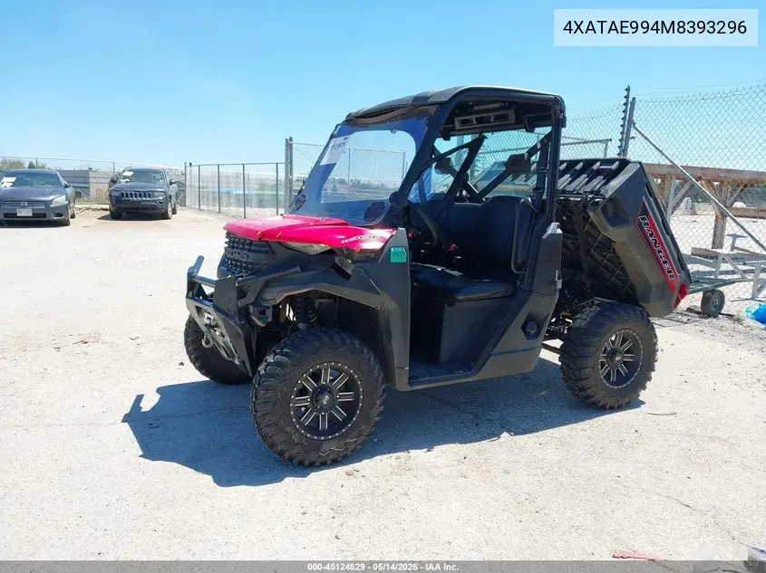 2021 Polaris Ranger 1000 Eps/1000 Premium VIN: 4XATAE994M8393296 Lot: 45124829