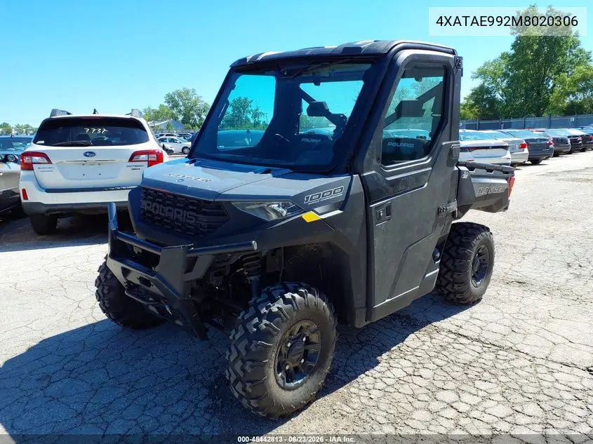 2021 Polaris Ranger 1000 Eps/1000 Premium VIN: 4XATAE992M8020306 Lot: 45442813