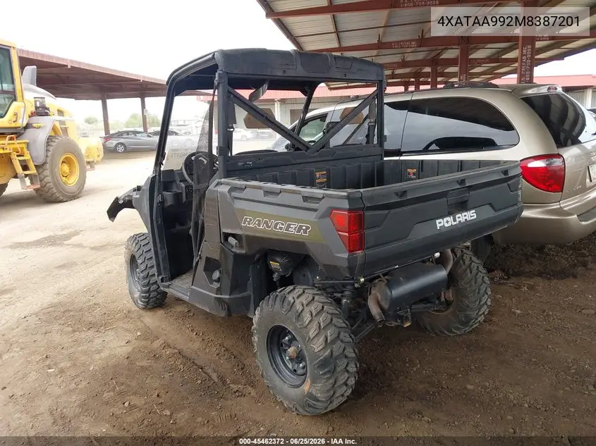 2021 Polaris Ranger 1000 VIN: 4XATAA992M8387201 Lot: 45462372
