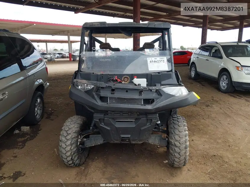 2021 Polaris Ranger 1000 VIN: 4XATAA992M8387201 Lot: 45462372