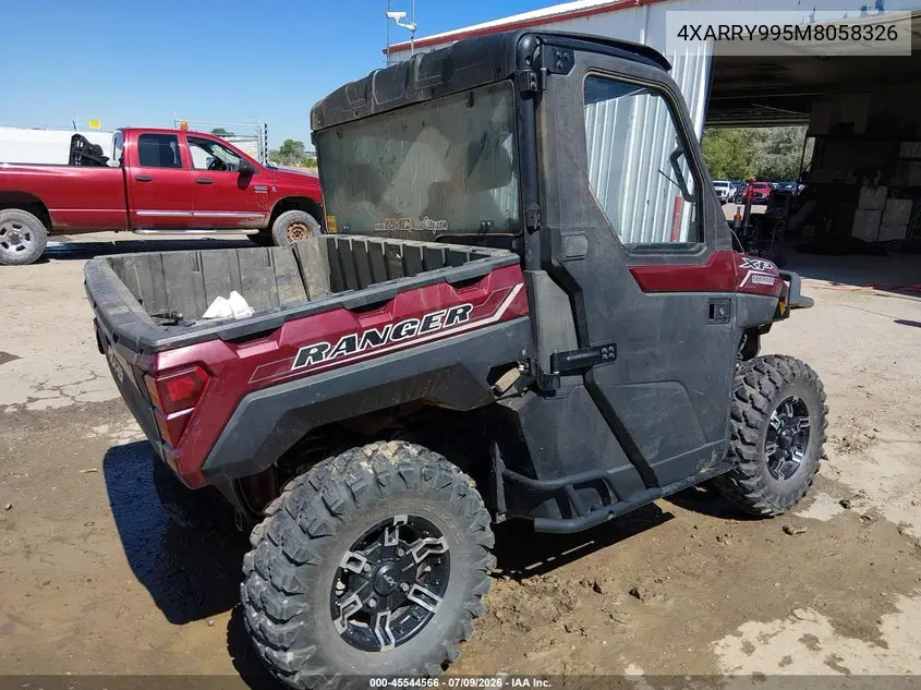 2021 Polaris Ranger Xp 1000 Northstar Ultimate VIN: 4XARRY995M8058326 Lot: 45544566