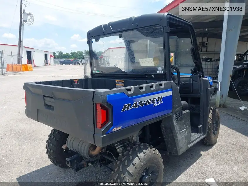 2022 Polaris Ranger Sp 570 Premium VIN: 3NSMAE57XNE301938 Lot: 45552490