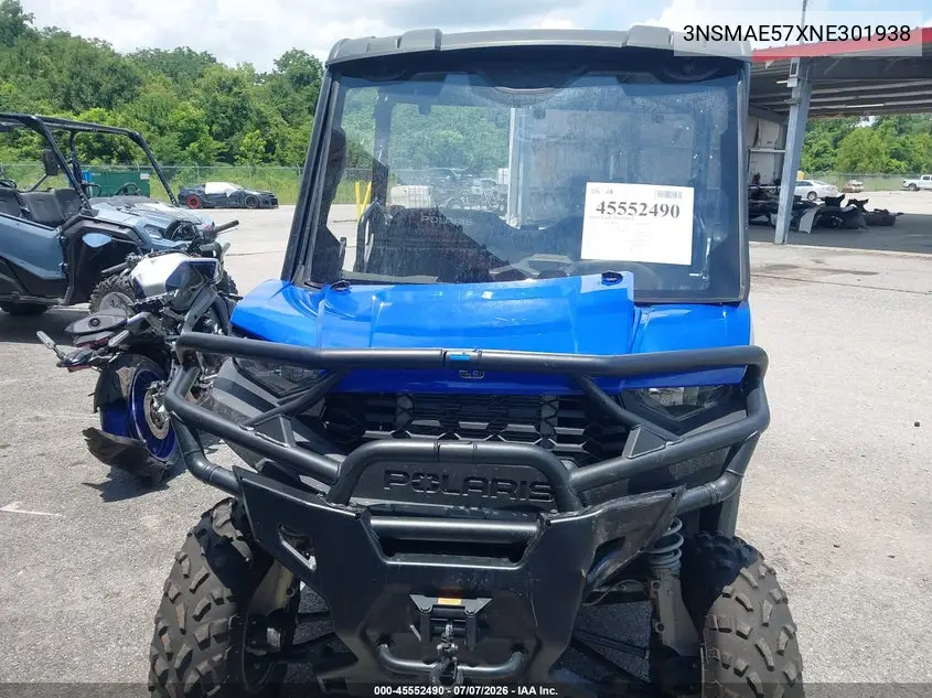 2022 Polaris Ranger Sp 570 Premium VIN: 3NSMAE57XNE301938 Lot: 45552490