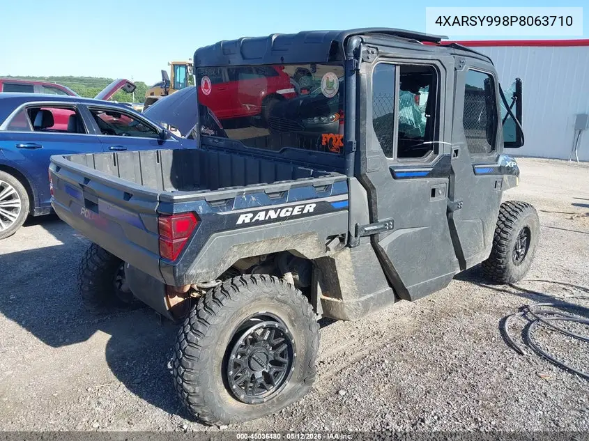 2023 Polaris Ranger Crew Xp 1000 Northstar Ultimate VIN: 4XARSY998P8063710 Lot: 45036480