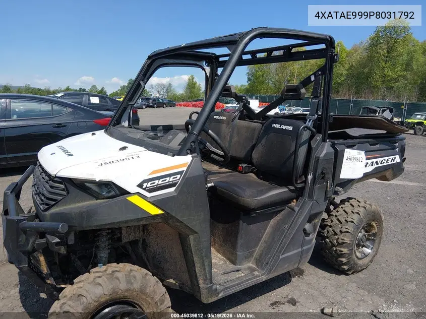 2023 Polaris Ranger 1000 Eps/1000 Premium VIN: 4XATAE999P8031792 Lot: 45039812