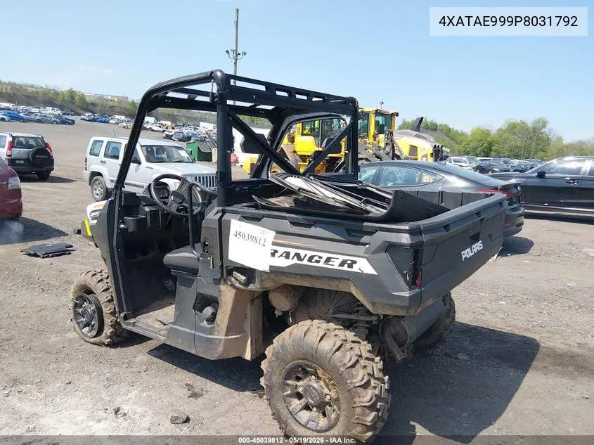 2023 Polaris Ranger 1000 Eps/1000 Premium VIN: 4XATAE999P8031792 Lot: 45039812
