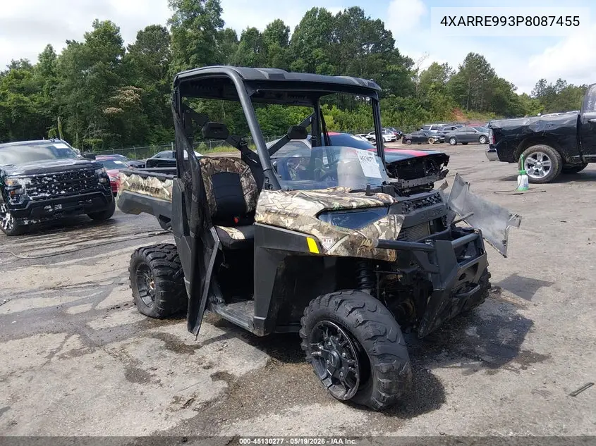 2023 Polaris Ranger Xp 1000 Premium VIN: 4XARRE993P8087455 Lot: 45130277