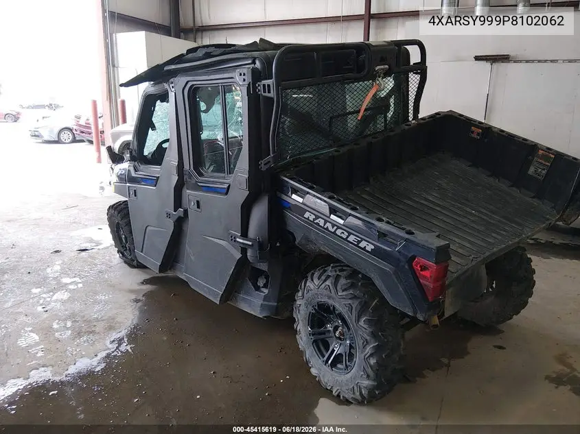 2023 Polaris Ranger Crew Xp 1000 Northstar Ultimate VIN: 4XARSY999P8102062 Lot: 45415619