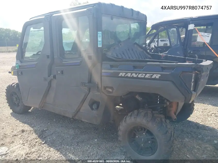 2024 Polaris Ranger Crew Xp 1000 Northstar Premium VIN: 4XARSU997R8074757 Lot: 45291803