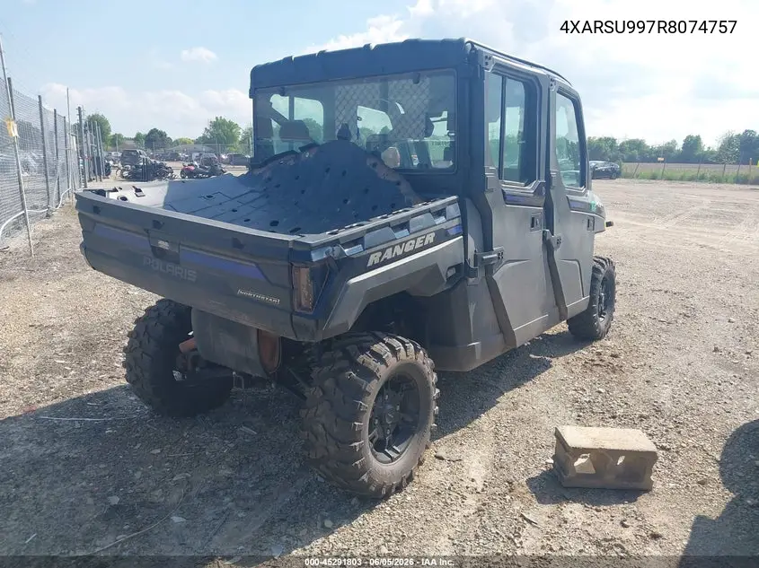 2024 Polaris Ranger Crew Xp 1000 Northstar Premium VIN: 4XARSU997R8074757 Lot: 45291803