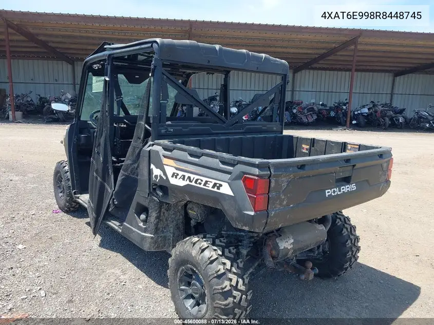 2024 Polaris Ranger Crew 1000 Premium VIN: 4XAT6E998R8448745 Lot: 45600088