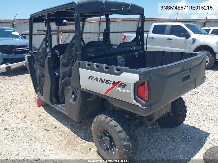 2024 Polaris Ranger Crew Sp 570 Premium VIN: 3NSM4E571RE015215 Lot: 45607175