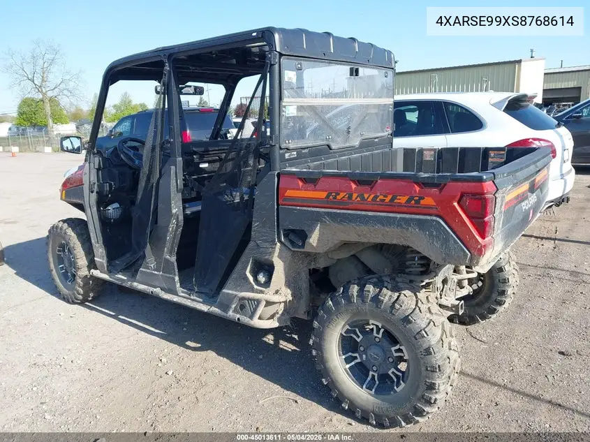 2025 Polaris Ranger Crew Xp 1000 Premium VIN: 4XARSE99XS8768614 Lot: 45013611