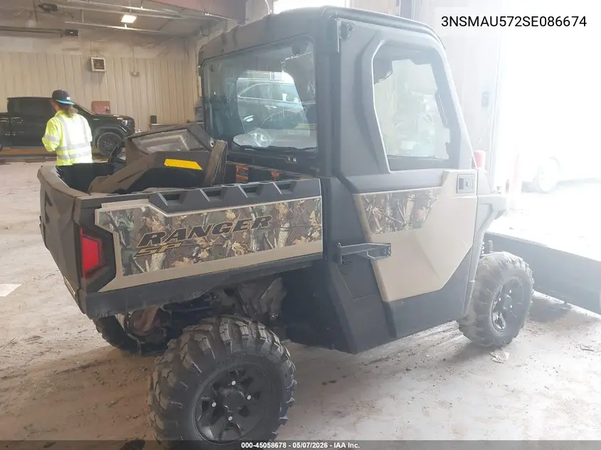 2025 Polaris Ranger Sp 570 Northstar Edition VIN: 3NSMAU572SE086674 Lot: 45058678