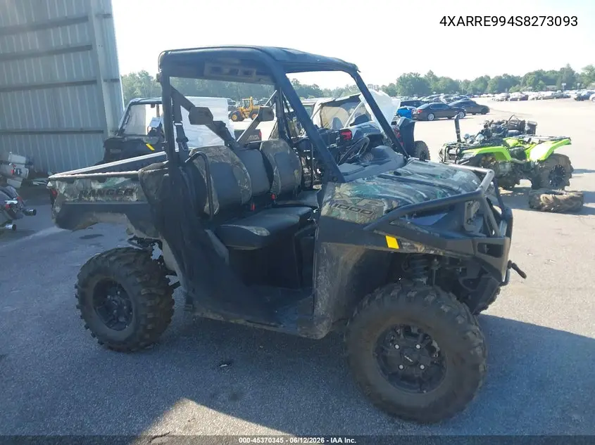 2025 Polaris Ranger Xp 1000 Premium VIN: 4XARRE994S8273093 Lot: 45370345
