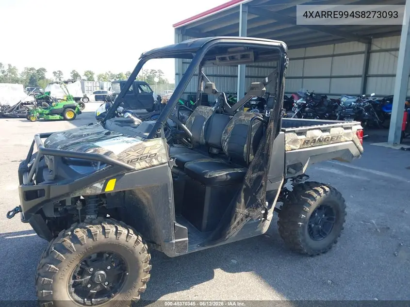 2025 Polaris Ranger Xp 1000 Premium VIN: 4XARRE994S8273093 Lot: 45370345
