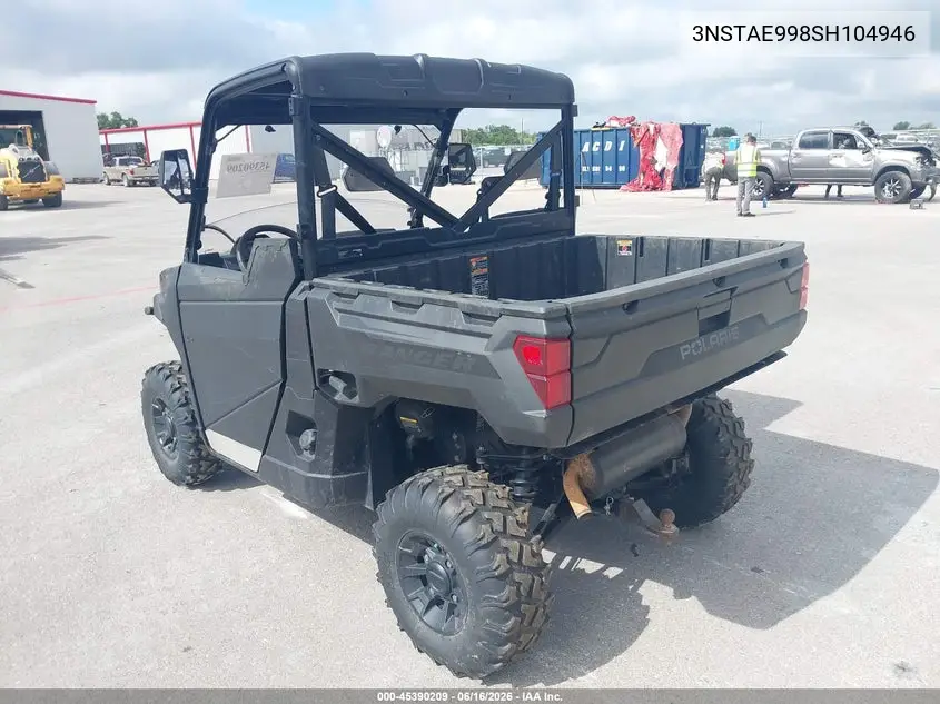 2025 Polaris Ranger 1000 Eps/1000 Premium VIN: 3NSTAE998SH104946 Lot: 45390209