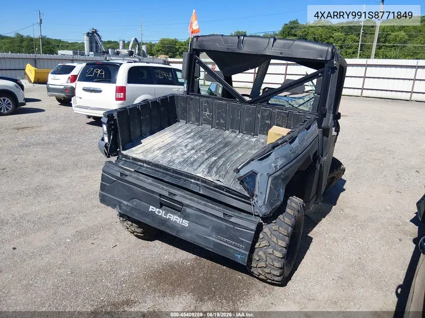 2025 Polaris Ranger Xp 1000 Northstar Ultimate VIN: 4XARRY991S8771849 Lot: 45409286