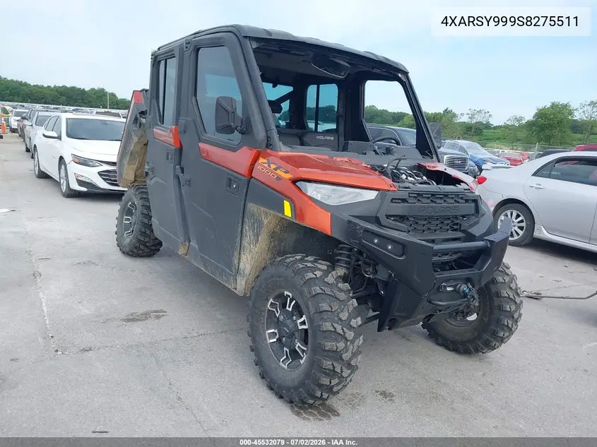 2025 Polaris Ranger Crew Xp 1000 Northstar Ultimate VIN: 4XARSY999S8275511 Lot: 45532079