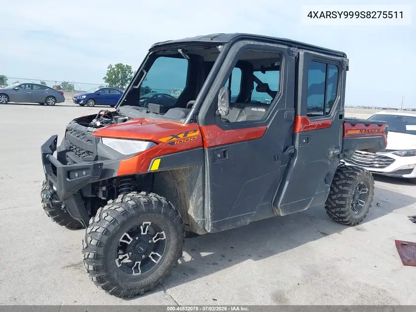 2025 Polaris Ranger Crew Xp 1000 Northstar Ultimate VIN: 4XARSY999S8275511 Lot: 45532079