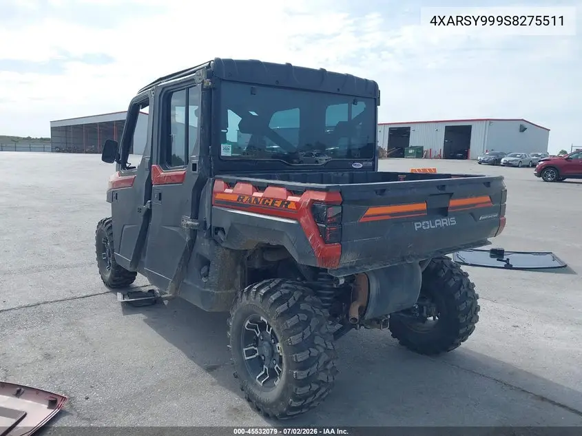 2025 Polaris Ranger Crew Xp 1000 Northstar Ultimate VIN: 4XARSY999S8275511 Lot: 45532079