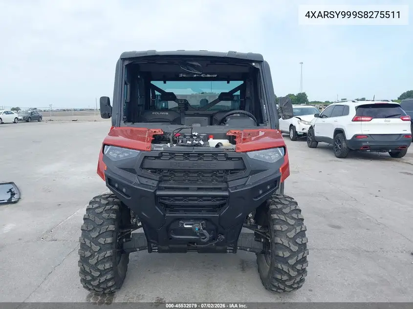 2025 Polaris Ranger Crew Xp 1000 Northstar Ultimate VIN: 4XARSY999S8275511 Lot: 45532079