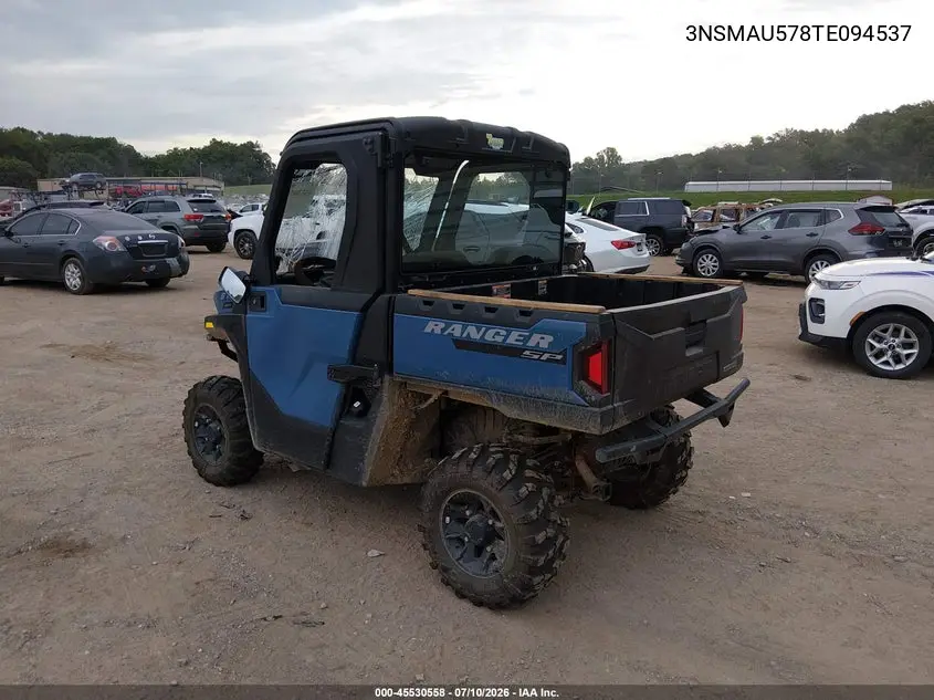 2026 Polaris Ranger Sp 570 Northstar Edition VIN: 3NSMAU578TE094537 Lot: 45530558