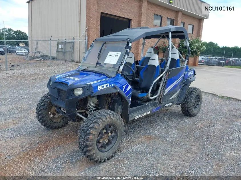 2011 Polaris Rzr VIN: NCU100161 Lot: 45637435