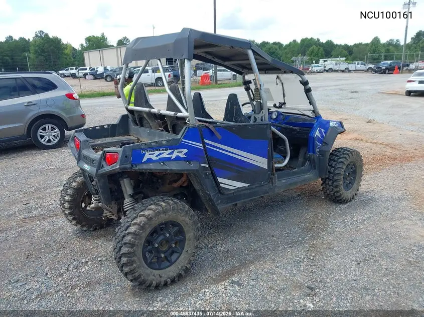 2011 Polaris Rzr VIN: NCU100161 Lot: 45637435