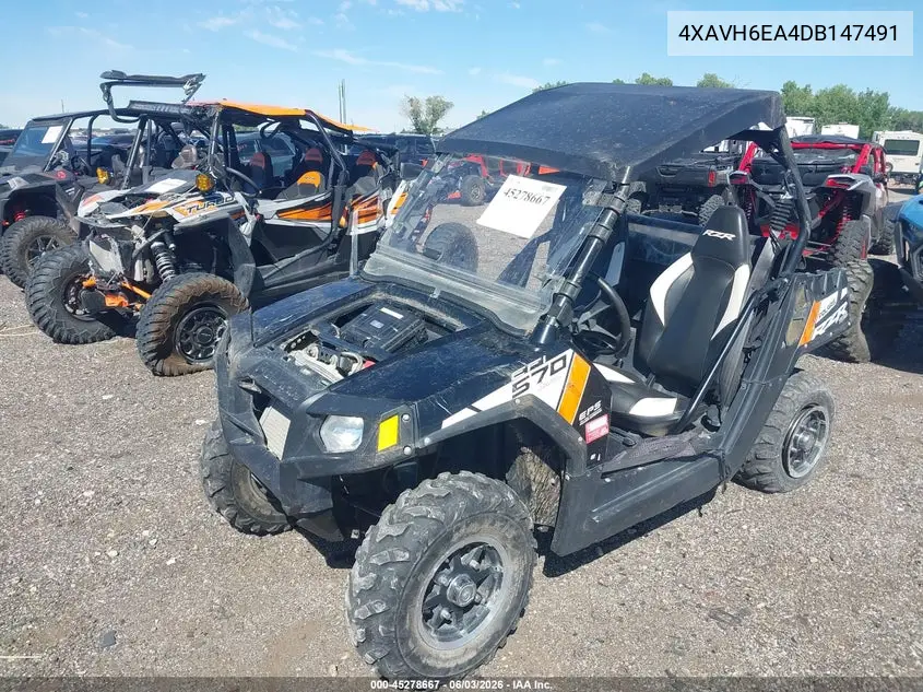 2013 Polaris Rzr 570 Eps VIN: 4XAVH6EA4DB147491 Lot: 45278667