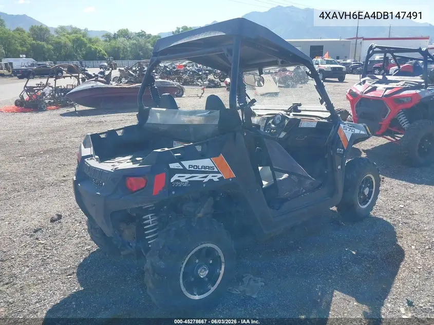 2013 Polaris Rzr 570 Eps VIN: 4XAVH6EA4DB147491 Lot: 45278667