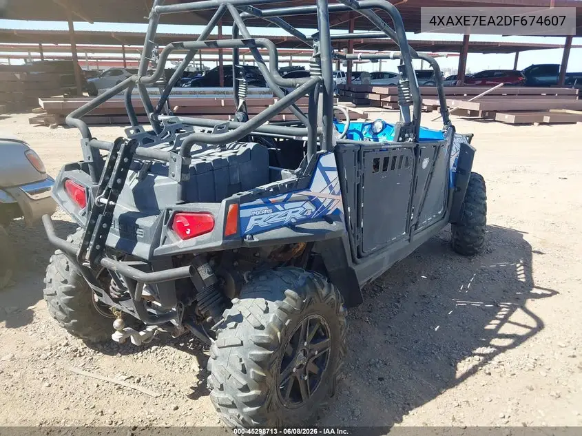 2013 Polaris Rzr 4 800 Eps VIN: 4XAXE7EA2DF674607 Lot: 45298713