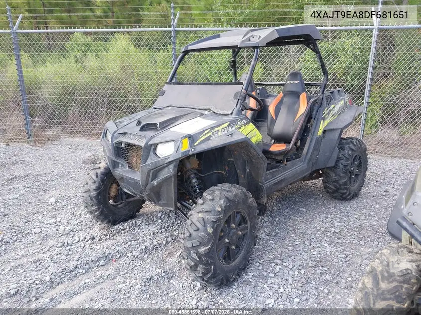 2013 Polaris Rzr 900 Xp Eps VIN: 4XAJT9EA8DF681651 Lot: 45551698